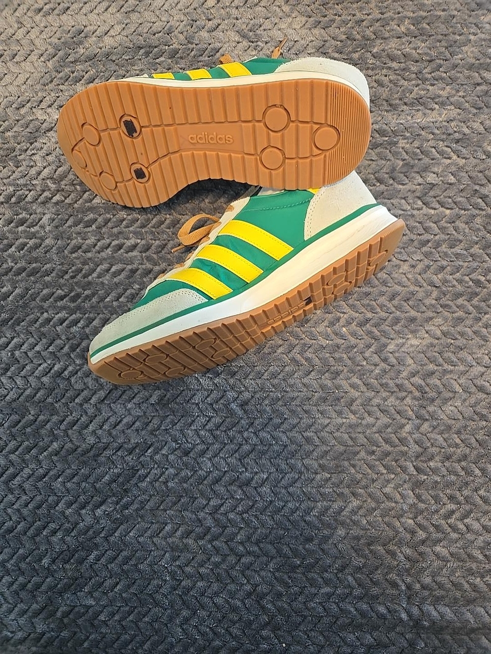 Adidas Run 70s 2.0 Women’s Size 10 Green Yellow Retro Sneakers JR2423 - Picture 3 of 4
